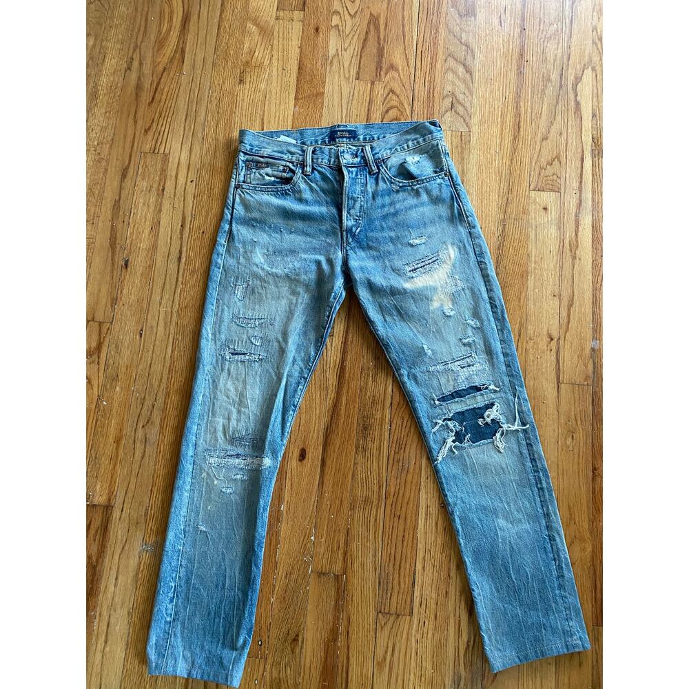 NWOT Polo Ralph Lauren The Sullivan Slim distressed men’s jeans 29/34 (30x29)